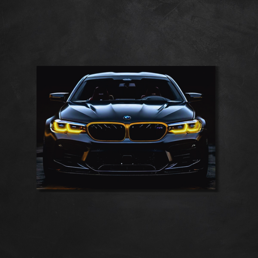 LED ART BMW M5 NEON LED Poster