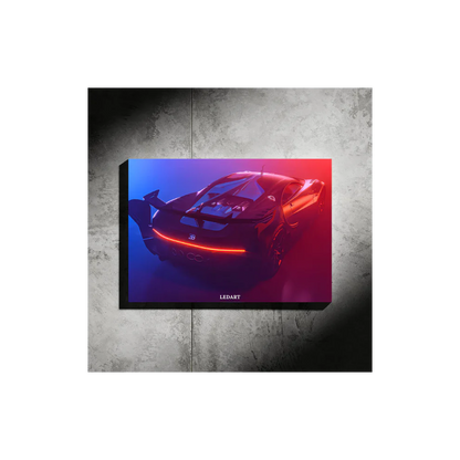 LED ART MERCEDES AMG GT NEON Poster