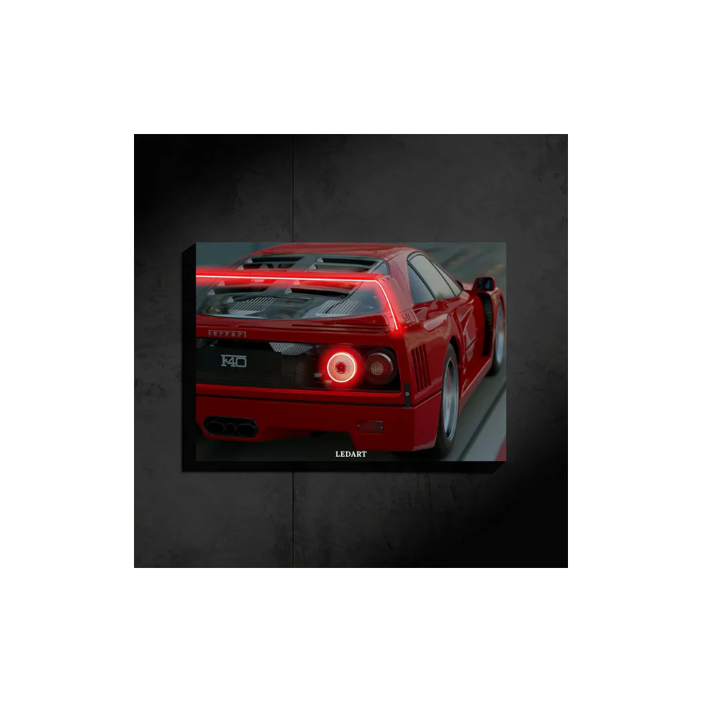 LEDART Nissan GTR R34 NEON Poster