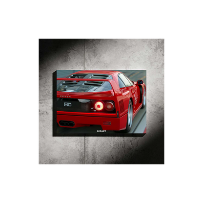 LEDART Ferrari F40 NEON Poster