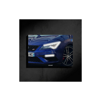 LEDART SEAT LEON CUPRA NEON Poster