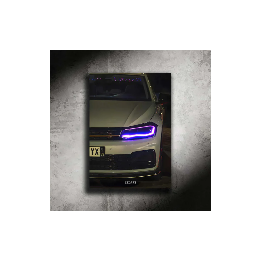 LED ART DODGE CHARGER NEON Poster