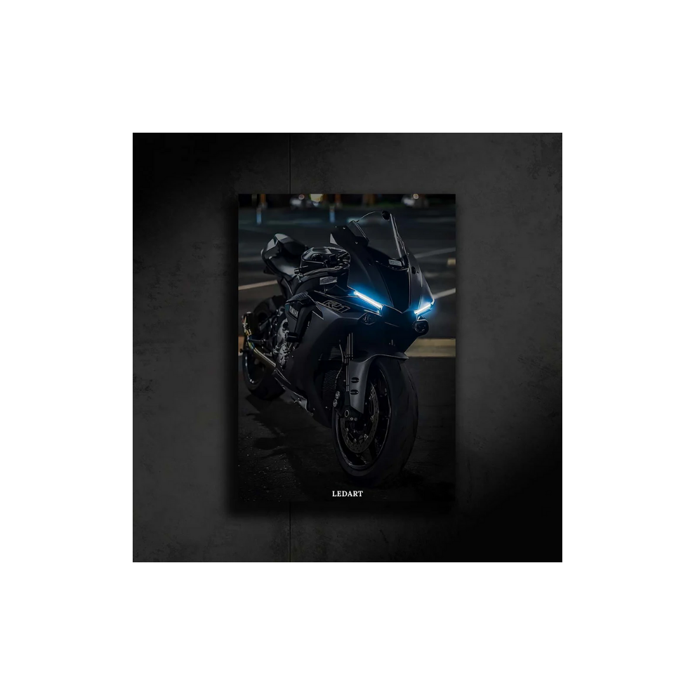 LEDART Yamaha R1 NEON Poster