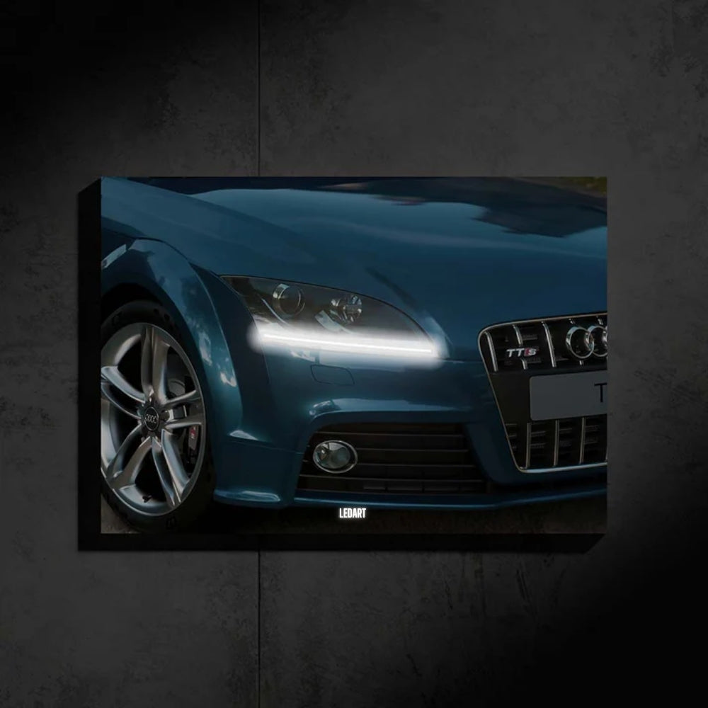 LED ART AUDİ TTS NOİR NEON(Mavi)