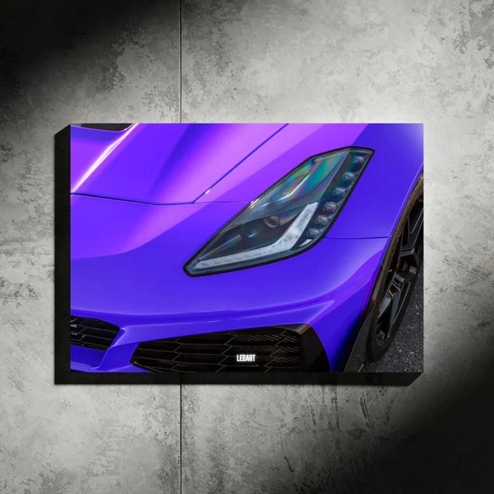 LED ART LAMBORGHİNİ REVUELTO NEON Poster