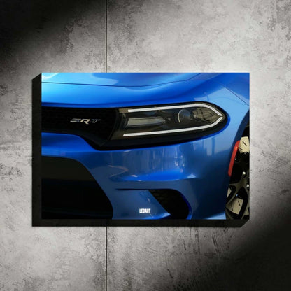 LED ART DODGE CHARGER NEON Poster