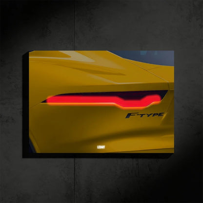 LED ART JAGUAR F-TYPE NEON Poster