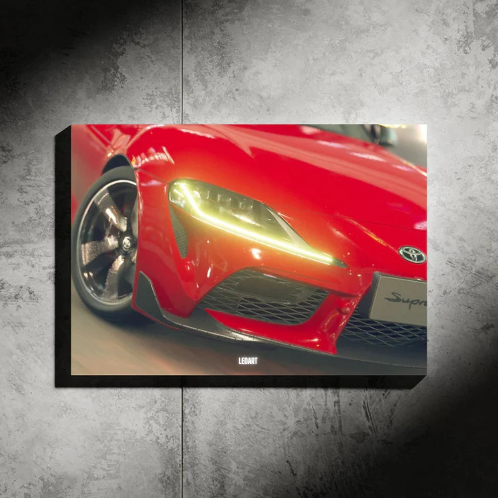 LED ART AUDİ R8 V10 GT FİNAL NEON Poster